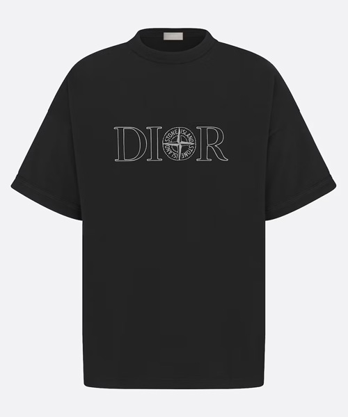 T-30353<br><b>DIOR x STONE ISLAND</b><br>엠브로이더드 자수 코튼 저지 티셔츠</b><br>[매장가-140만원대]