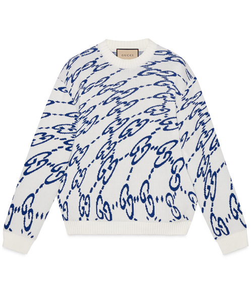 T-30309<br><b>GUCCI</b><br>웨이브 GG 코튼 니트</b><br>[매장가-200만원대]