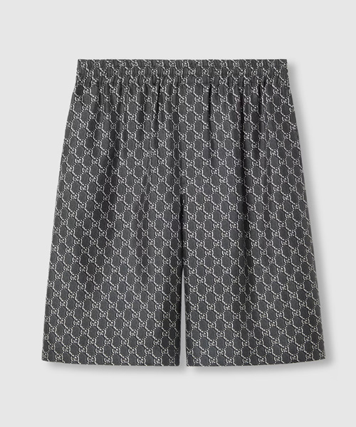 P-15894<br><b>GUCCI</b><br>GG 섀도우 실크 트윌 쇼츠</b><br>[매장가-200만원대]