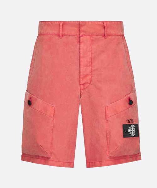 P-15913<br><b>DIOR x STONE ISLAND</b><br>코튼 블렌드 새틴 버뮤다 쇼츠</b><br>[매장가-360만원대]