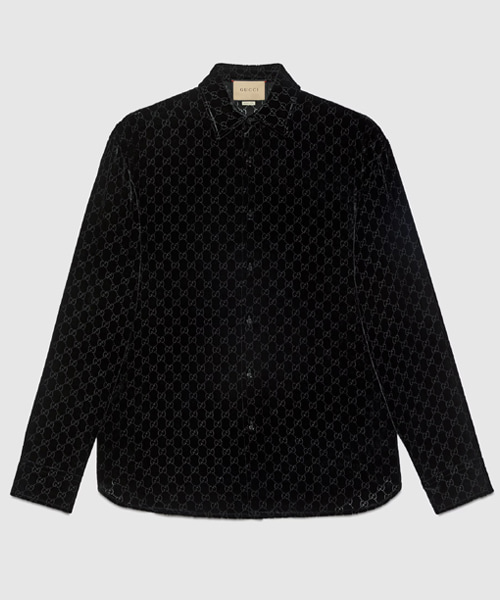 S-5312<br><b>GUCCI</b><br>GG 벨벳 오버사이즈 셔츠</b><br>[매장가-250만원대]