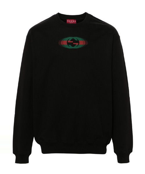 T-30449<br><b>GUCCI</b><br>로고 프린트 코튼 저지 스웨트셔츠</b><br>[매장가-100만원대]