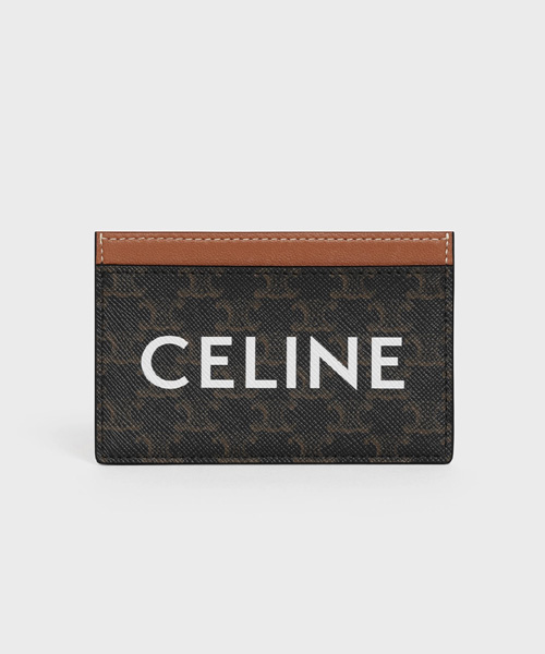 A-41730<br><b>CELINE</b><br>트리옹프 캔버스 카드 지갑</b><br>[매장가-30만원대]