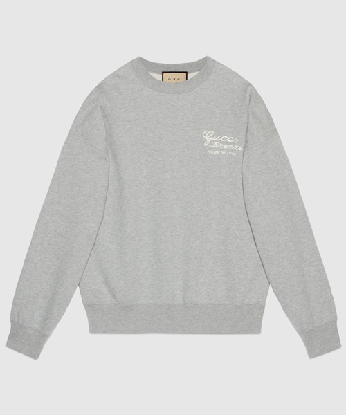 T-30432<br><b>GUCCI</b><br>엠브로이더리 코튼 저지 스웨트셔츠</b><br>[매장가-100만원대]