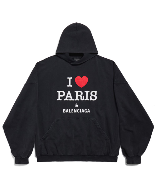 T-30468<br><b>BALENCIAGA</b><br>아이 러브 파리 & 발렌시아가 라지 핏 후디</b><br>[매장가-150만원대]