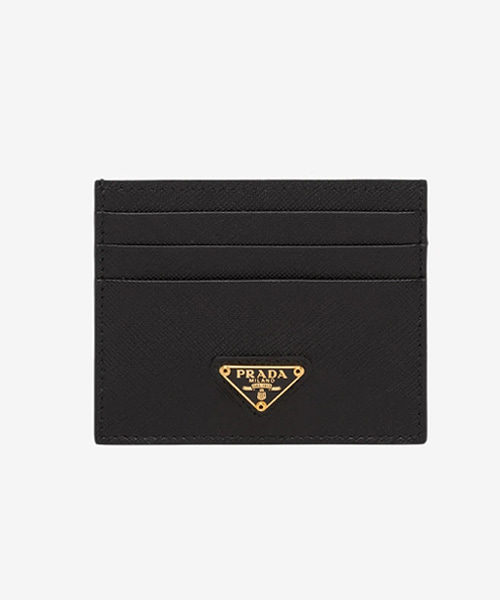 A-41774<br><b>PRADA</b><br>사피아노 레더 트라이앵글 로고 카드 지갑</b><br>[매장가-50만원대]