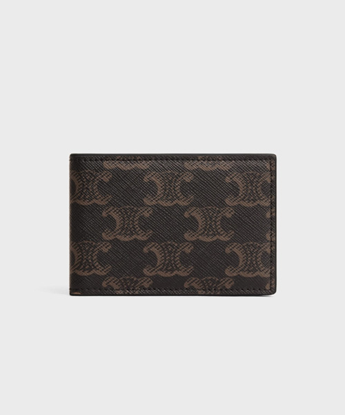 A-41729<br><b>CELINE</b><br>트리옹프 캔버스 카드 지갑</b><br>[매장가-50만원대]