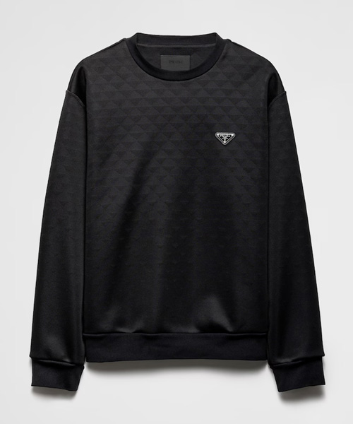 T-30480<br><b>PRADA</b><br>테크니컬 패브릭 스웨트셔츠</b><br>[매장가-200만원대]