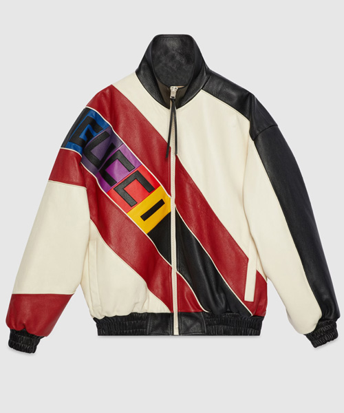 JK-23456<br><b>GUCCI</b><br>레터링 레더 봄버 재킷</b><br>[매장가-1300만원대]