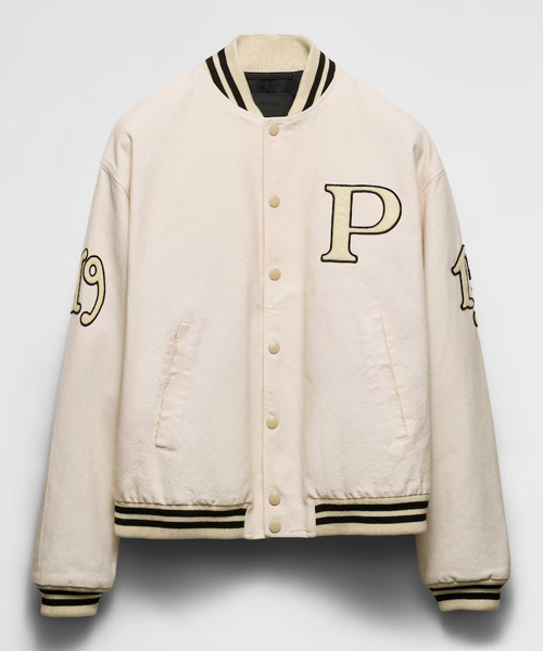 JK-23534<br><b>PRADA</b><br>패치 코튼 봄버 자켓</b><br>[매장가-600만원대]