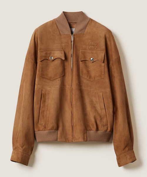 JK-23461<br><b>MIU MIU</b><br>스웨이드 나파 가죽 재킷</b><br>[매장가-900만원대]