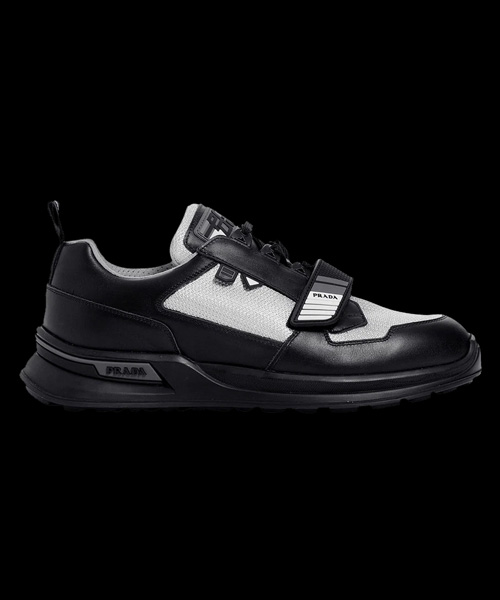 A-41638<br><b>PRADA</b><br>메카노 레더 스니커즈</b><br>[매장가-100만원대]