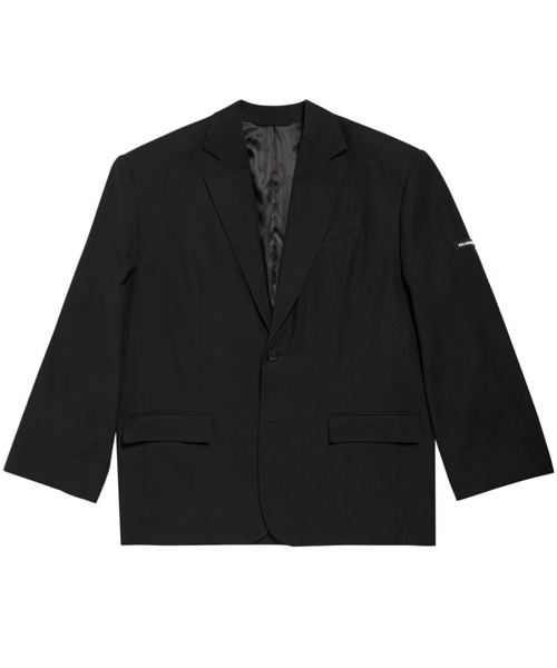 JK-23522<br><b>BALENCIAGA</b><br>로고 패치 코튼 블레이저</b><br>[매장가-200만원대]