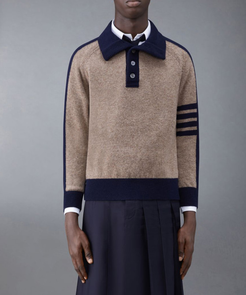 T-30471<br><b>THOM BROWNE</b><br>울 4-바 풀오버</b><br>[매장가-200만원대]