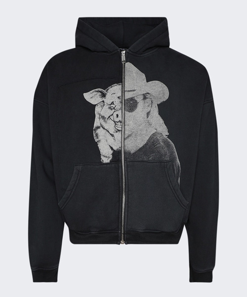 JK-23493<br><b>ENFANTS RICHES DÉPRIMÉS</b><br>피그 알렌 잭슨 아상블라주 후드 집업</b><br>[매장가-300만원대]