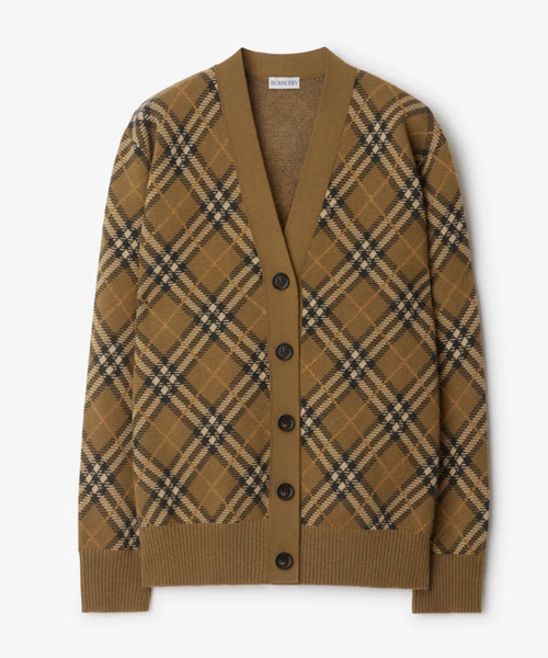 JK-23607<br><b>BURBERRY</b><br>체크 울 모헤어 블렌드 가디건</b><br>[매장가-170만원대]