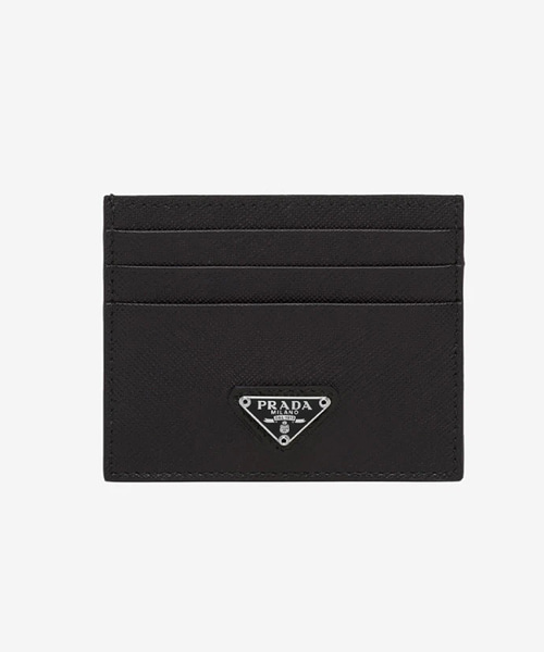 A-41773<br><b>PRADA</b><br>사피아노 레더 트라이앵글 로고 카드 지갑</b><br>[매장가-50만원대]