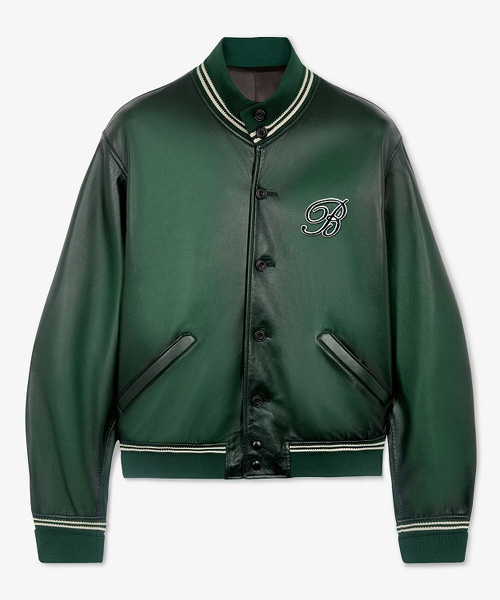 JK-23599<br><b>BERLUTI</b><br>엠브로이더드 레더 블루종 자켓</b><br>[매장가-1000만원대]