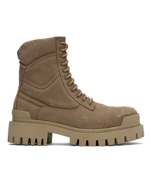 A-41614<br><b>BALENCIAGA</b><br>베이지 컴뱃 스트라이크 부츠</b><br>[매장가-150만원대]