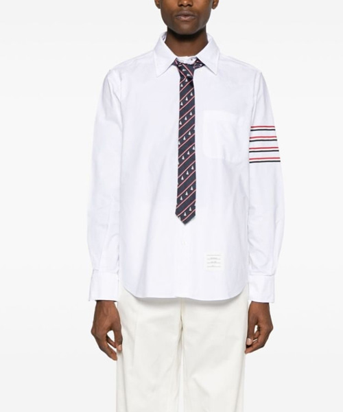 S-5407<br><b>THOM BROWNE</b><br>4-바 롱 슬리브 코튼 셔츠</b><br>[매장가-100만원대]