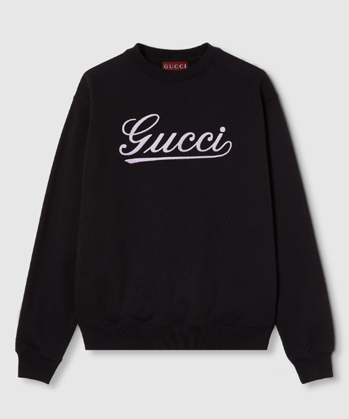 T-30460<br><b>GUCCI</b><br>엠브로이더드 코튼 저지 스웨트셔츠</b><br>[매장가-140만원대]