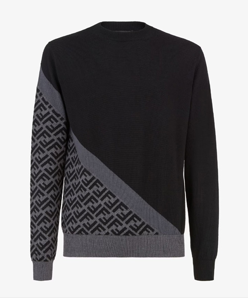T-30434<br><b>FENDI</b><br>FF 패턴 울 스웨트</b><br>[매장가-150만원대]
