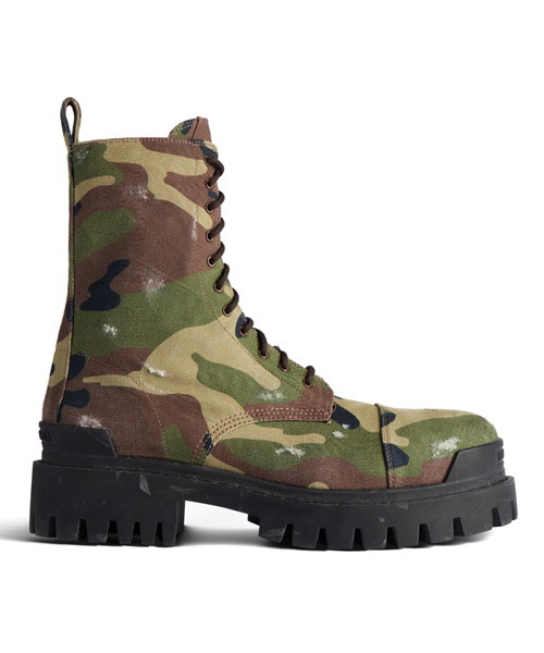 A-41613<br><b>BALENCIAGA</b><br>스트라이크 카모 프린트 20MM 부츠 다크 그린</b><br>[매장가-150만원대]