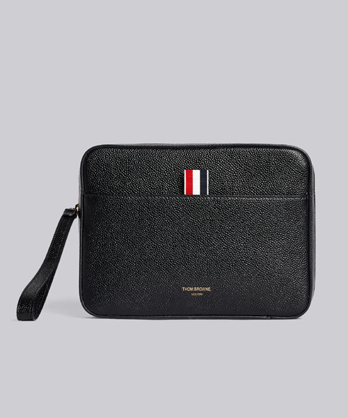 A-41553<br><b>THOM BROWNE</b><br>텍스쳐드 지퍼 파우치</b><br>[매장가-200만원대]