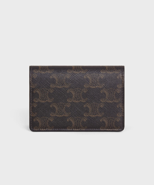 A-41727<br><b>CELINE</b><br>트리옹프 캔버스 명함 지갑</b><br>[매장가-50만원대]