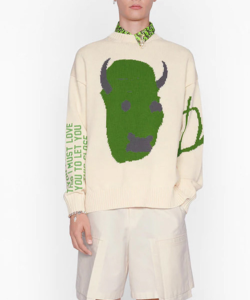 T-30541<br><b>DIOR x CACTUS JACK</b><br>엠브로이더드 울 스웨터</b><br>[매장가-200만원대]
