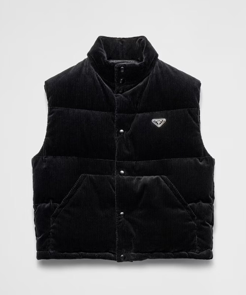 JK-24060<br><b>PRADA</b><br>코듀로이 다운 베스트</b><br>[매장가-300만원대]