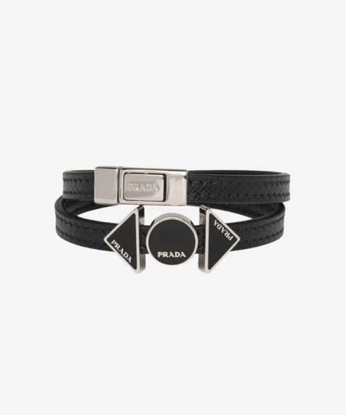 A-42176<br><b>PRADA</b><br>사피아노 레더 브레이슬릿</b><br>[매장가-80만원대]
