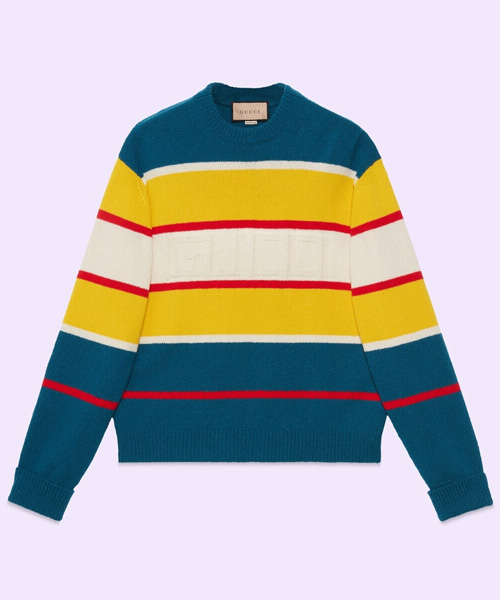 T-30575<br><b>GUCCI</b><br>스트라이프 울 니트 스웨터</b><br>[매장가-150만원대]