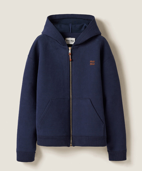 JK-24074<br><b>MIU MIU</b><br>엠브로이더드 저지 후디 자켓</b><br>[매장가-500만원대]