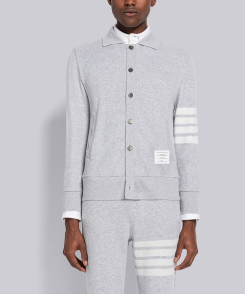 JK-23757<br><b>THOM BROWNE</b><br>캐시미어 와플 4-바 가디건 재킷</b><br>[매장가-370만원대]