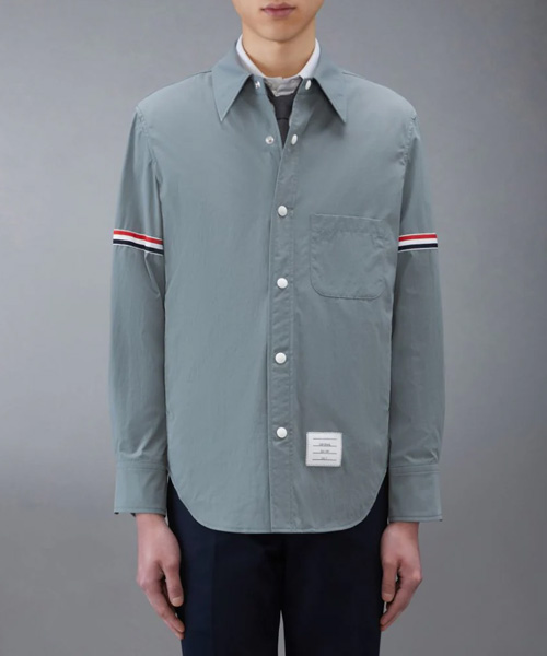 S-5463<br><b>THOM BROWNE</b><br>RWB 암밴드 피케 셔츠 재킷</b><br>[매장가-160만원대]