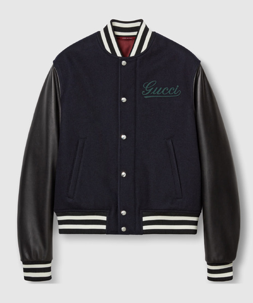 JK-24003<br><b>GUCCI</b><br>울 & 가죽 바시티 자켓</b><br>[매장가-700만원대]