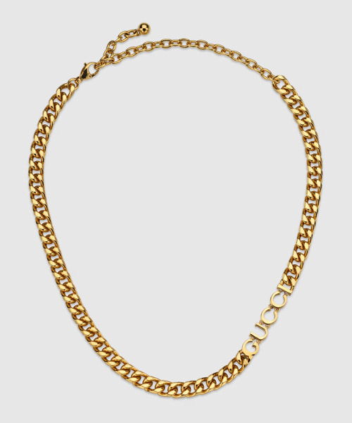 A-42161<br><b>GUCCI</b><br>스크립트 체인 목걸이</b><br>[매장가-100만원대]