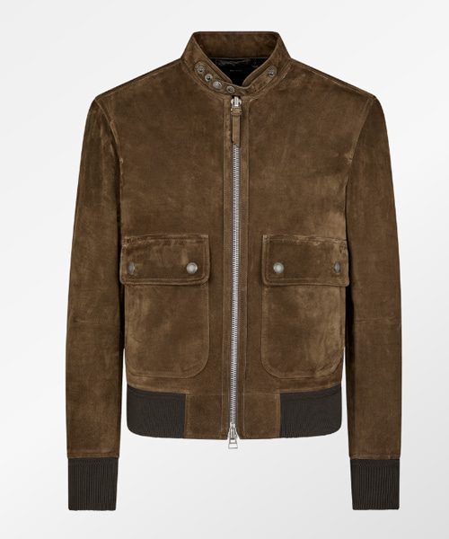 JK-23784<br><b>TOM FORD</b><br>소프트 스웨이드 파이롯트 봄버 자켓</b><br>[매장가-1000만원대]