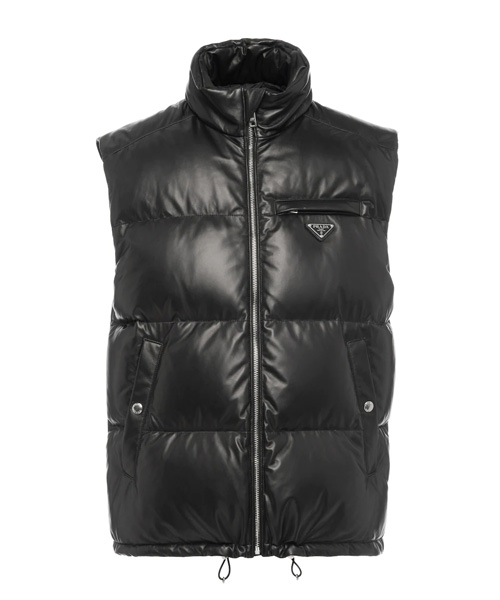 JK-23906<br><b>PRADA</b><br>패딩 나파 가죽 베스트</b><br>[매장가-1000만원대]