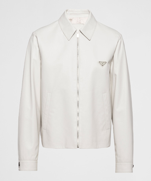 JK-23961<br><b>PRADA</b><br>나파 가죽 블루종 자켓</b><br>[매장가-500만원대]