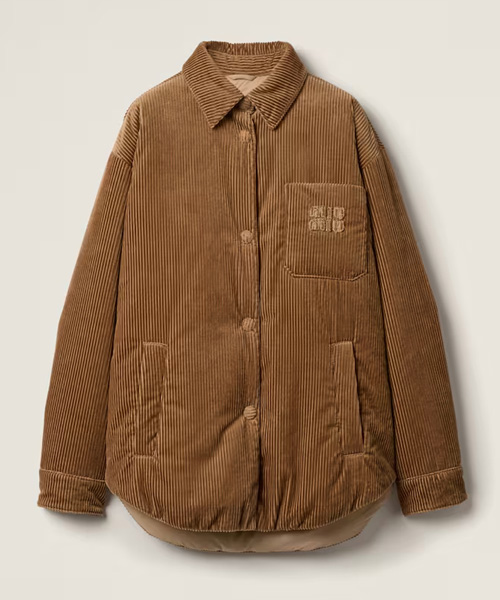 JK-23772<br><b>MIU MIU</b><br>엠브로이더드 코듀로이 다운 자켓</b><br>[매장가-420만원대]