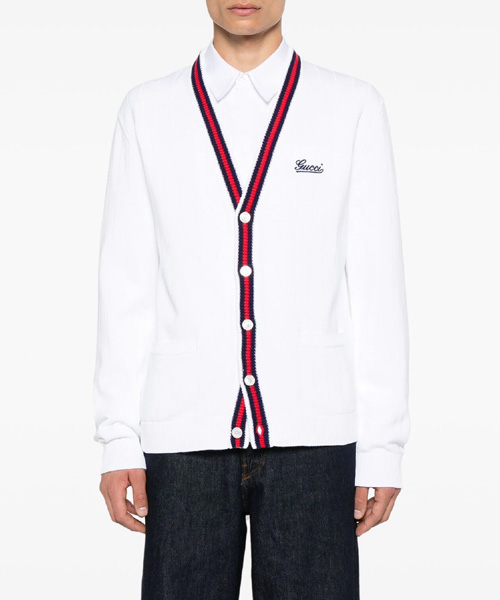 JK-23918<br><b>GUCCI</b><br>로고 엠브로이더리 가디건</b><br>[매장가-200만원대]