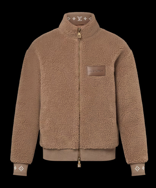 JK-23962<br><b>LOUIS VUITTON</b><br>레더 패치 플리스 블루종</b><br>[매장가-280만원대]