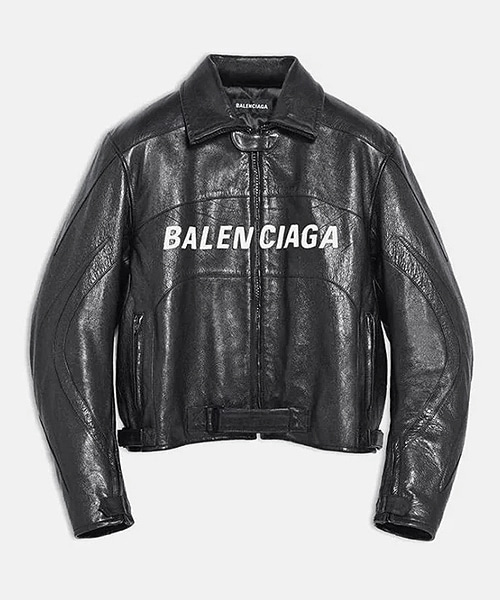 JK-23984<br><b>BALENCIAGA</b><br>로고 프린트 바이커 자켓</b><br>[매장가-1600만원대]