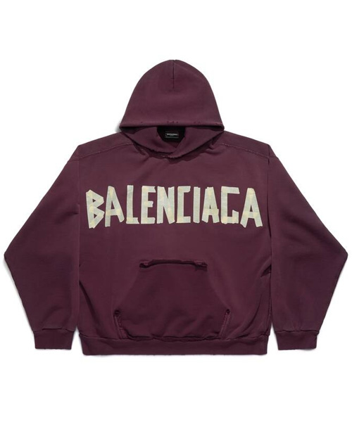 T-30591<br><b>BALENCIAGA</b><br>뉴 테이프 타입 라지 핏 립드 포켓 후디</b><br>[매장가-180만원대]