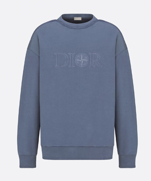 T-30544<br><b>DIOR x STONE ISLAND</b><br>로고 자수 코튼 플리스 스웨트셔츠</b><br>[매장가-240만원대]