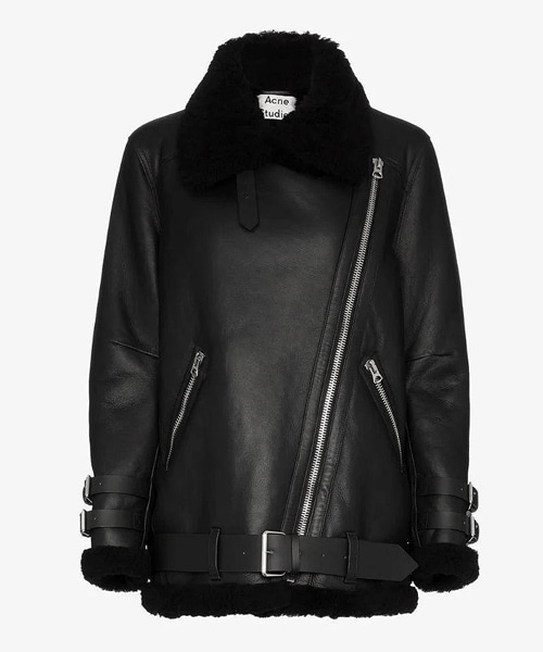 JK-23926<br><b>ACNE</b><br>시어링 가죽 자켓</b><br>[매장가-400만원대]