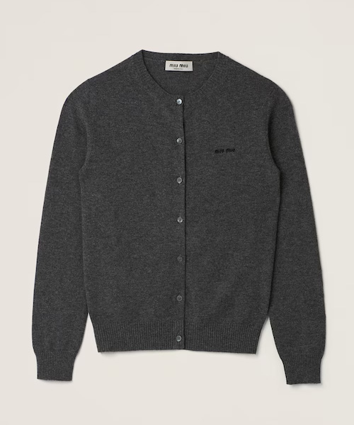JK-24093<br><b>MIU MIU</b><br>캐시미어 니트 가디건</b><br>[매장가-220만원대]