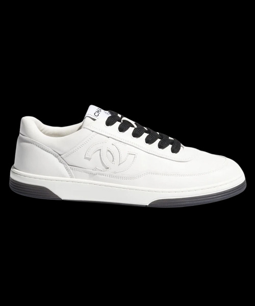A-42006<br><b>CHANEL</b><br>카프스킨 화이트 스니커즈</b><br>[매장가-180만원대]